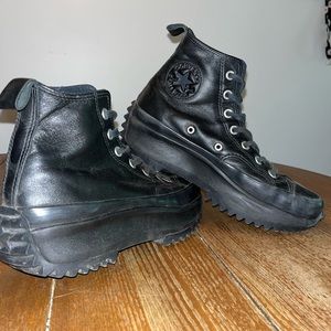 Converse boots black leather 🖤